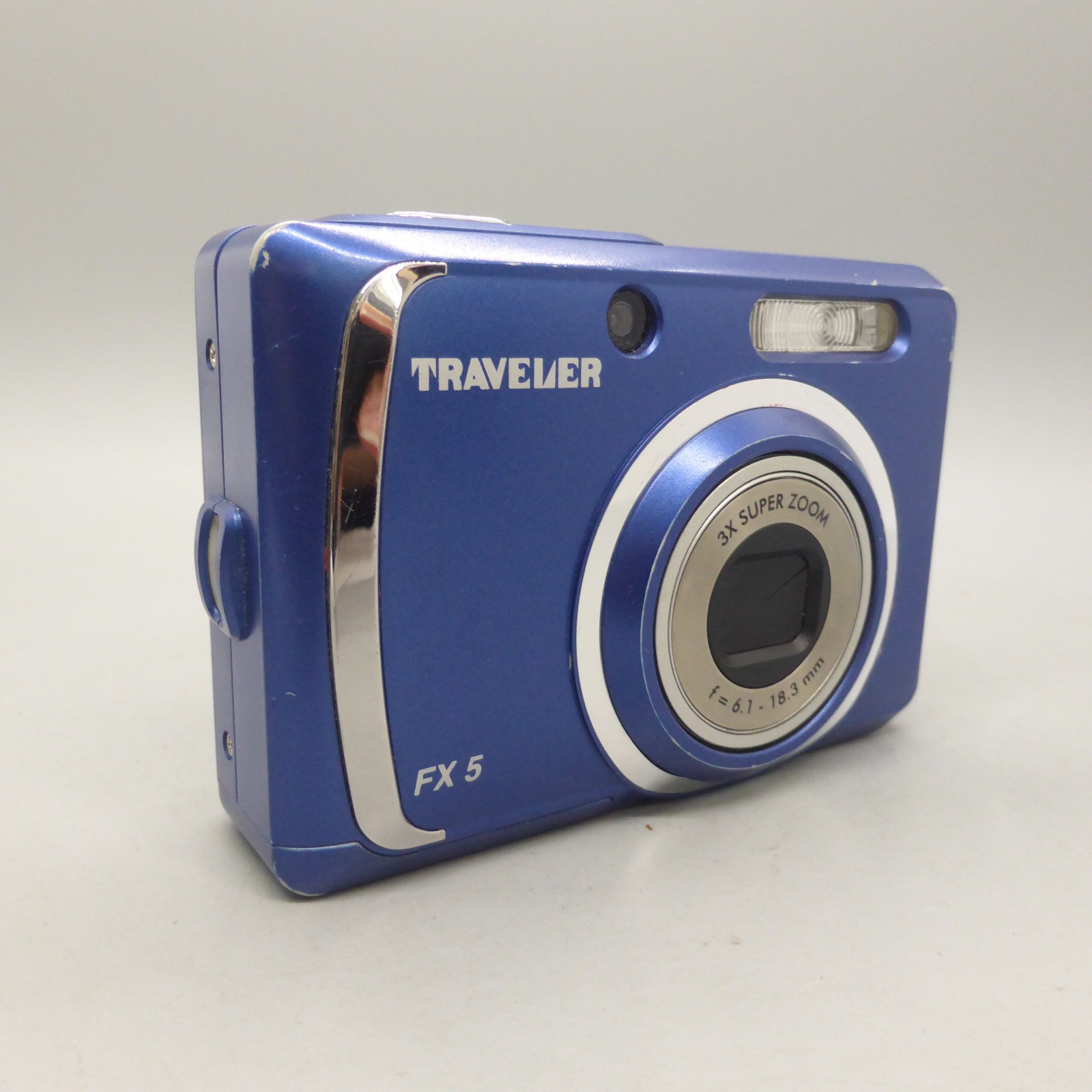 Traveler Digital Camera FX-5 5.0MP Blue Tested *Read*