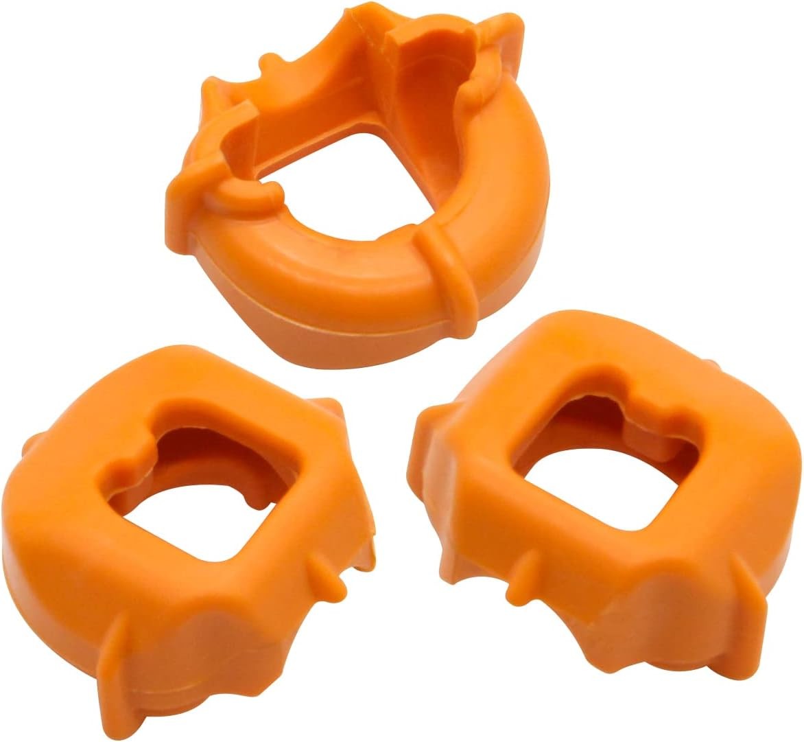 (3 PCS 219236 16-Gauge No-Mar Tips Compatible with Angled Small, Orange