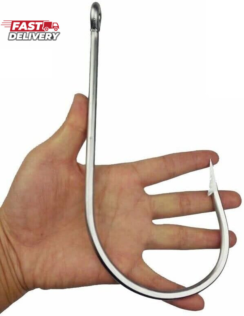 Giant Fishing Hook Stainless Steel Shark Tuna Circle Big Game Saltwater 39960 28