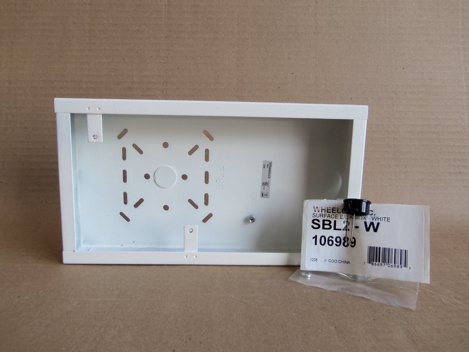 New Wheelock surface Back Box White SBL2-W Fire Alarm