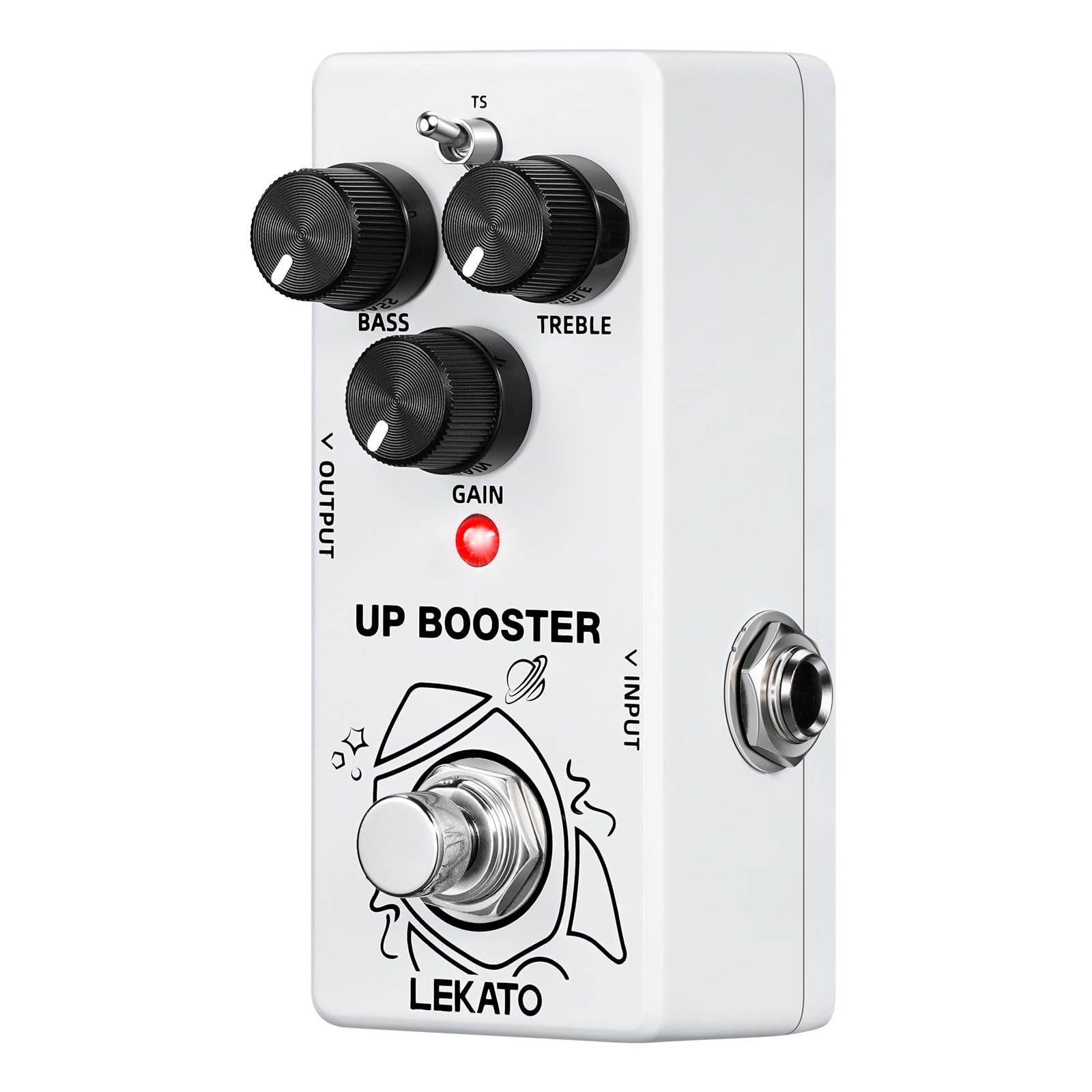 Boost Guitar Pedal, 2-Mode Clean and TS Booster, Mini Boost Pedal for Electri...