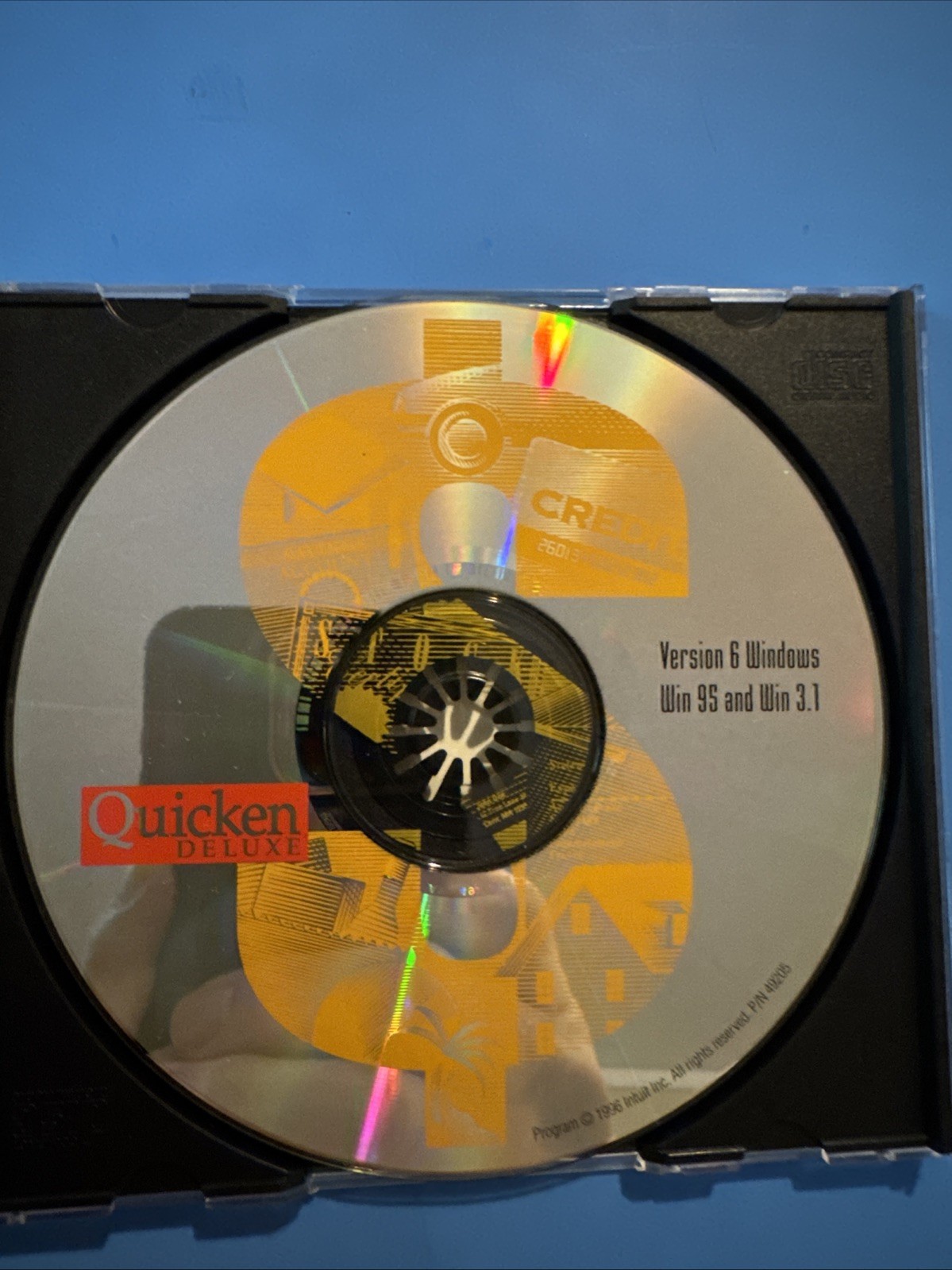 Vintage 1995 Quicken Deluxe Software CD Preowned Very Good Condition