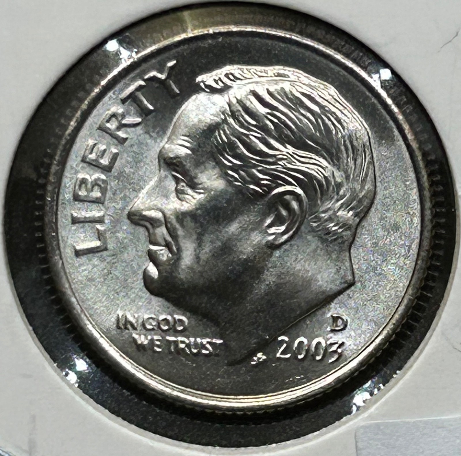 2003 D ROOSEVELT DIME BU