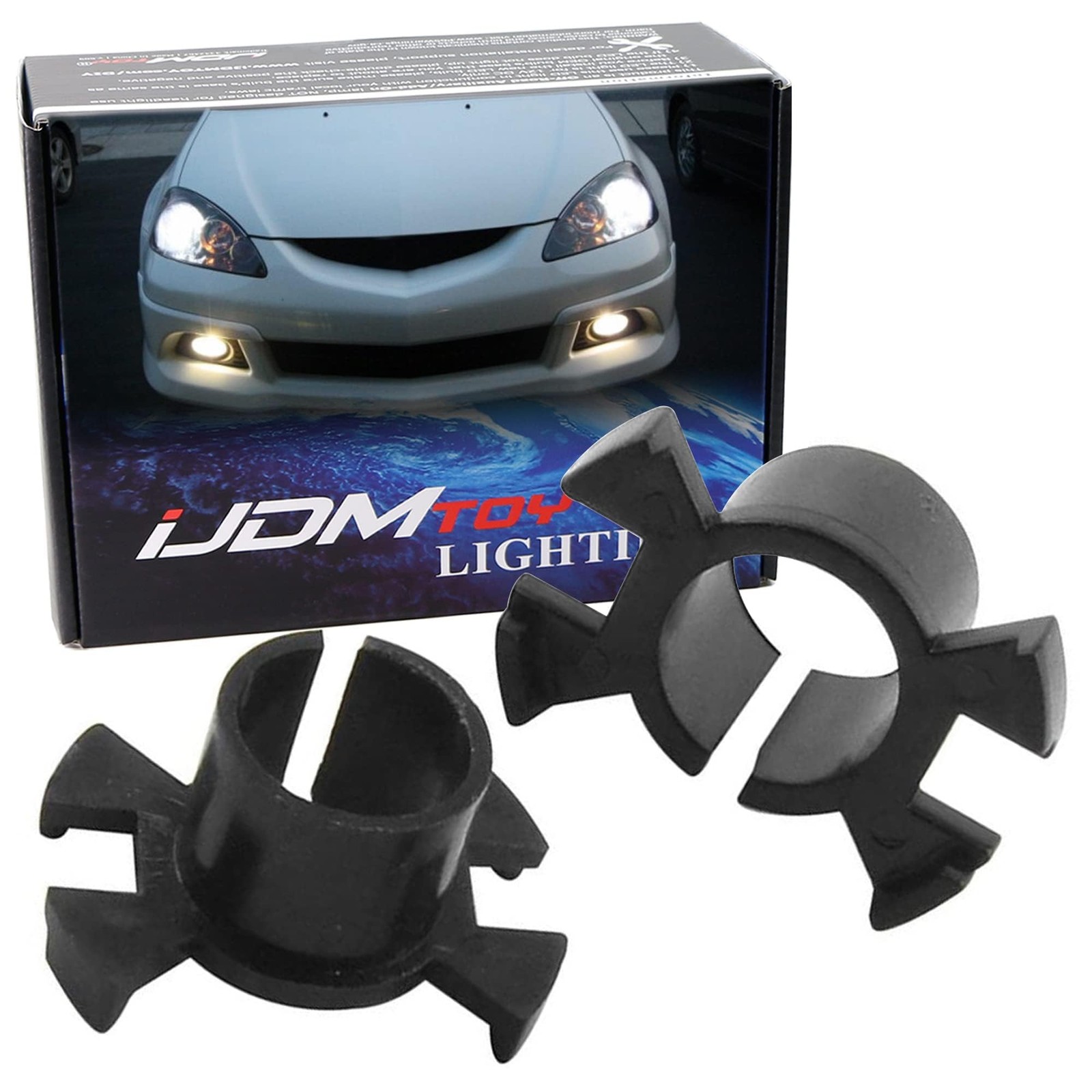 H1 HID Xenon Bulbs ADAPTERS HOLDERS For Honda Prelude CR-V Odyssey Acura RSX RL