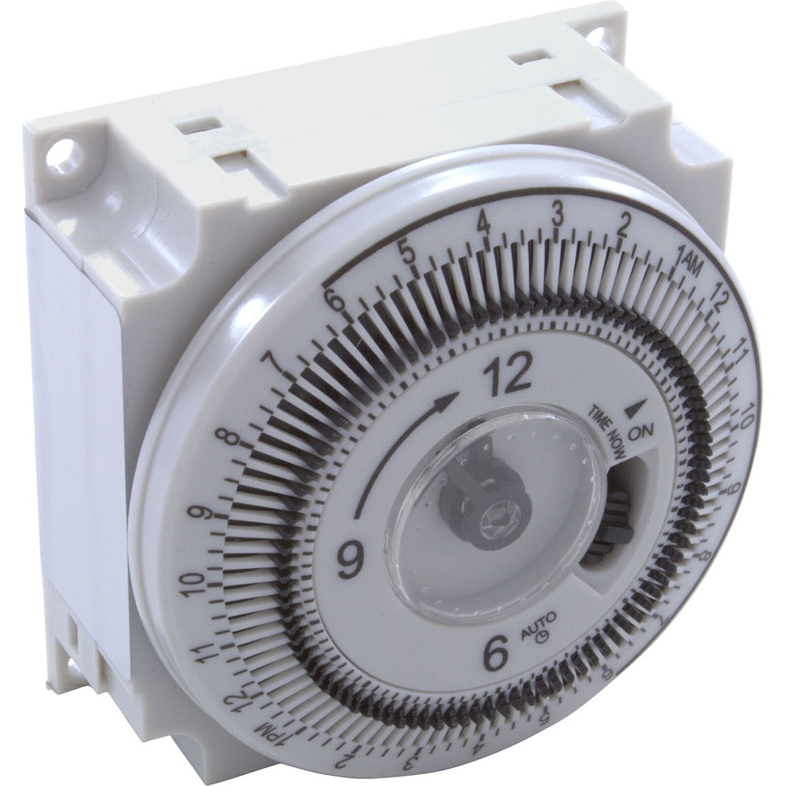 Timer, Grasslin Repl, SPDT, Panel Mount, 115v, w/override, 24hr