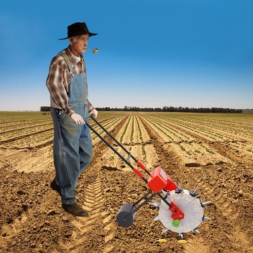 Manual Seeder Hand-held Seeding Machine Precision Garden Seed Planter Spreader