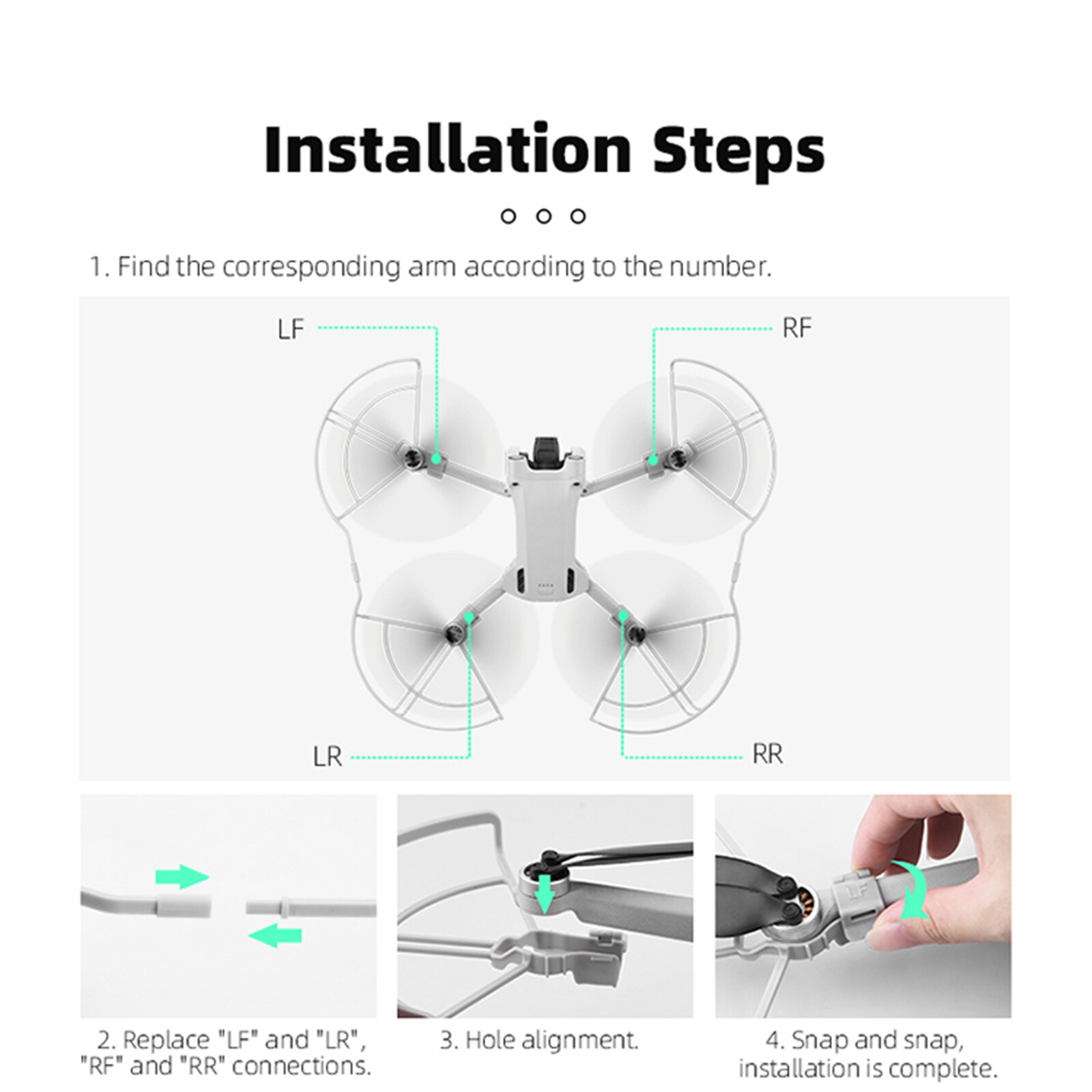 1 Set Propeller Guard Drone Accessories for DJI Mini 3/3 Pro Drone