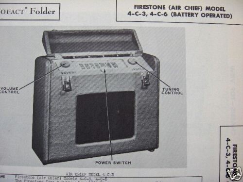 FIRESTONE AIR CHIEF 4-C-3 & 4-C-6 RADIO PHOTOFACT