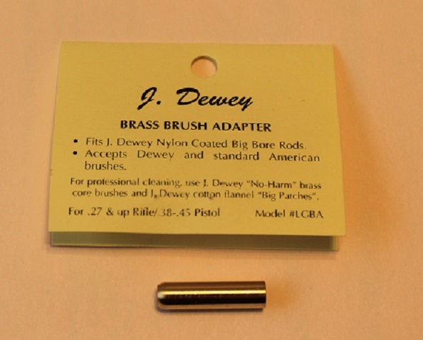 Lot of 2 Dewey Rod & Brush Thread Adapters for 27 & larger Caliber Dewey Rods