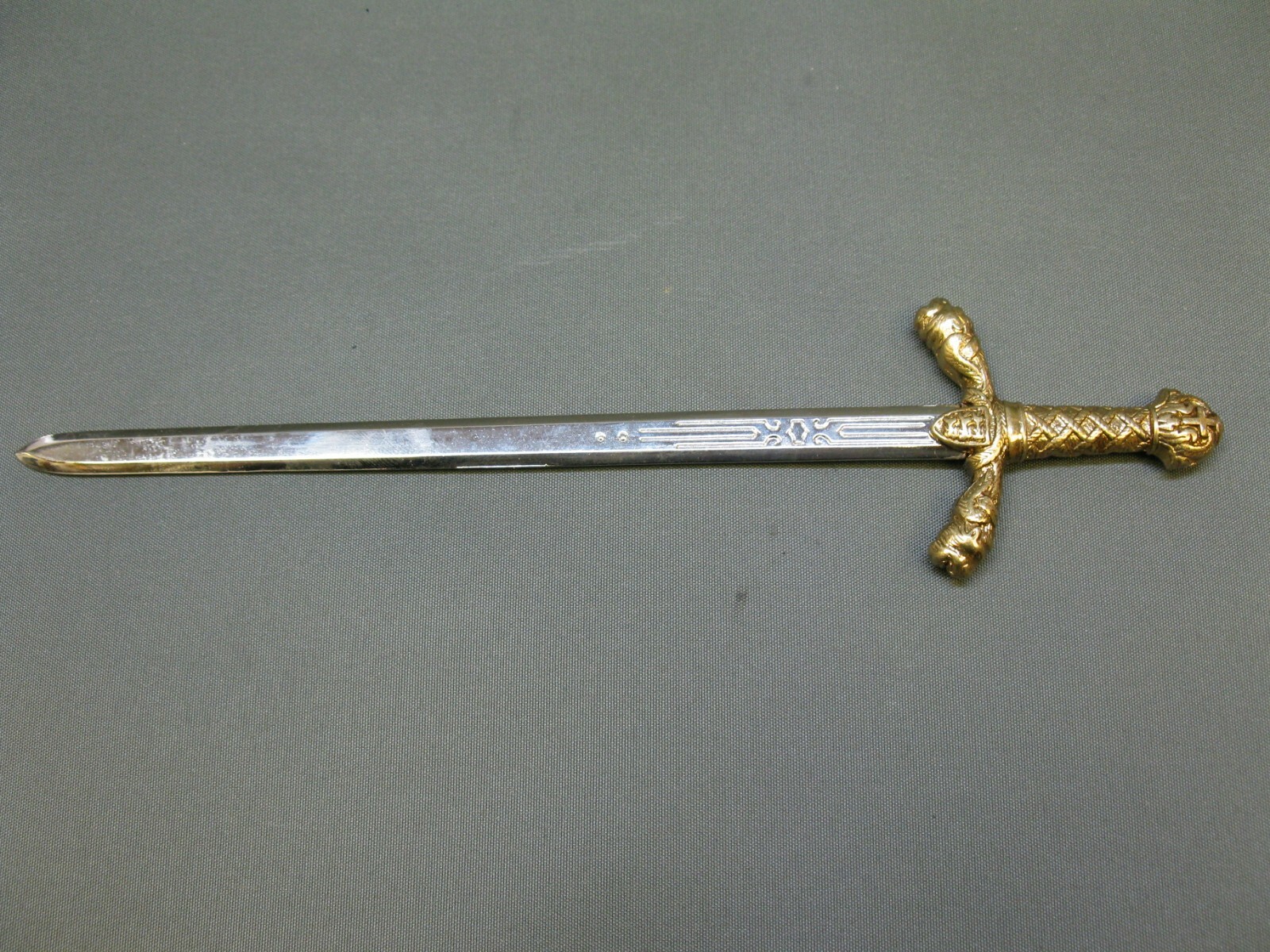 Luxury Letter Opener R. Löwenherz 25 Cm Metal With Brass Handle