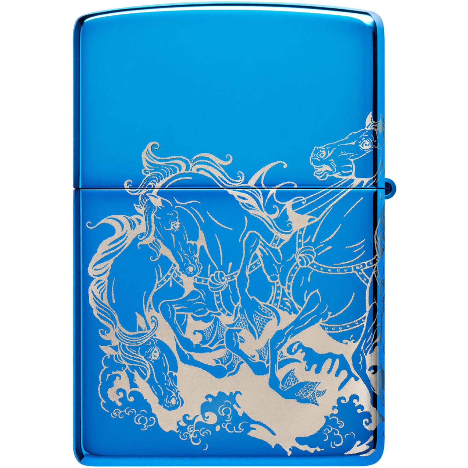 Zippo Lighter Atlantis Design Metal Construction Refillable and Windproof 48787