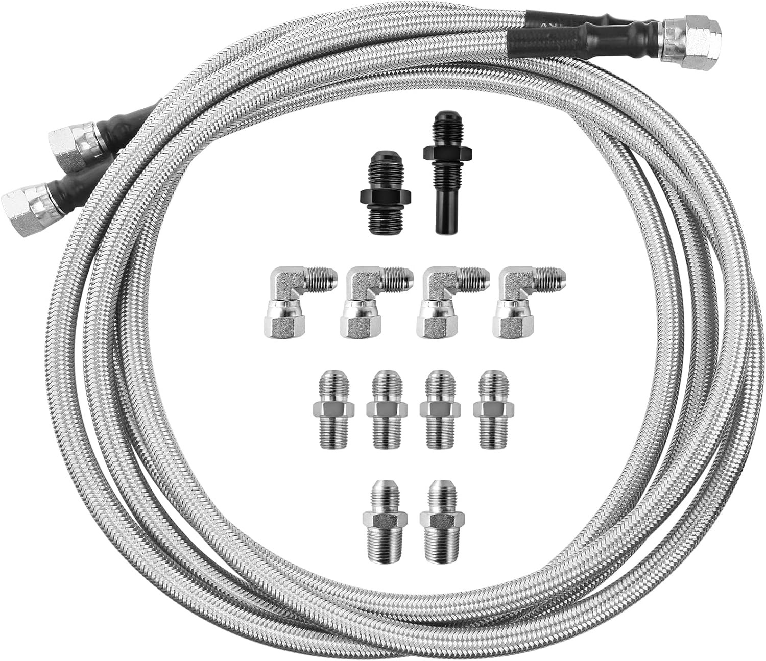 Transmission Cooler Lines 70" SAE Stainless 6AN GM 4L60E 4L80E