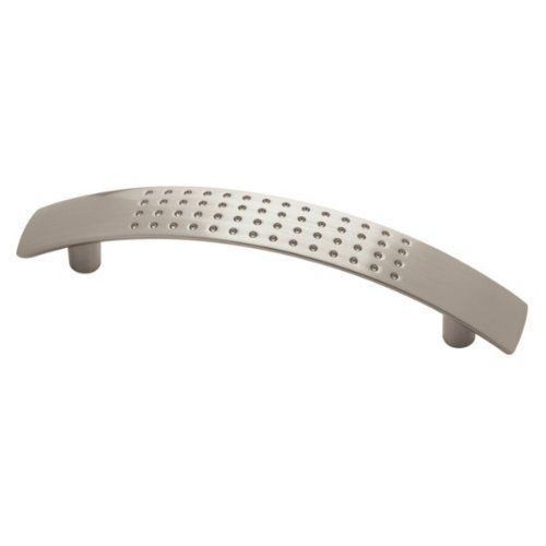 3-3/4" Dimpled Square End Pull Satin Nickel