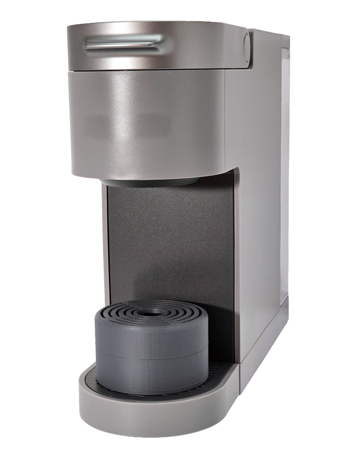 Anti-Splash Adjustable Coffee Cup Riser Accessory for K-Cup Coffee Makers Gray