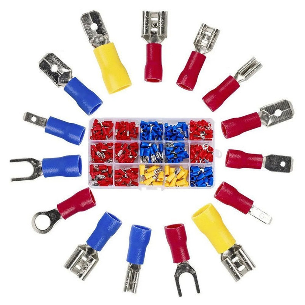 280pcs Cold Pressed Terminal Block Set with Rubber Insulation for Wire Crimp