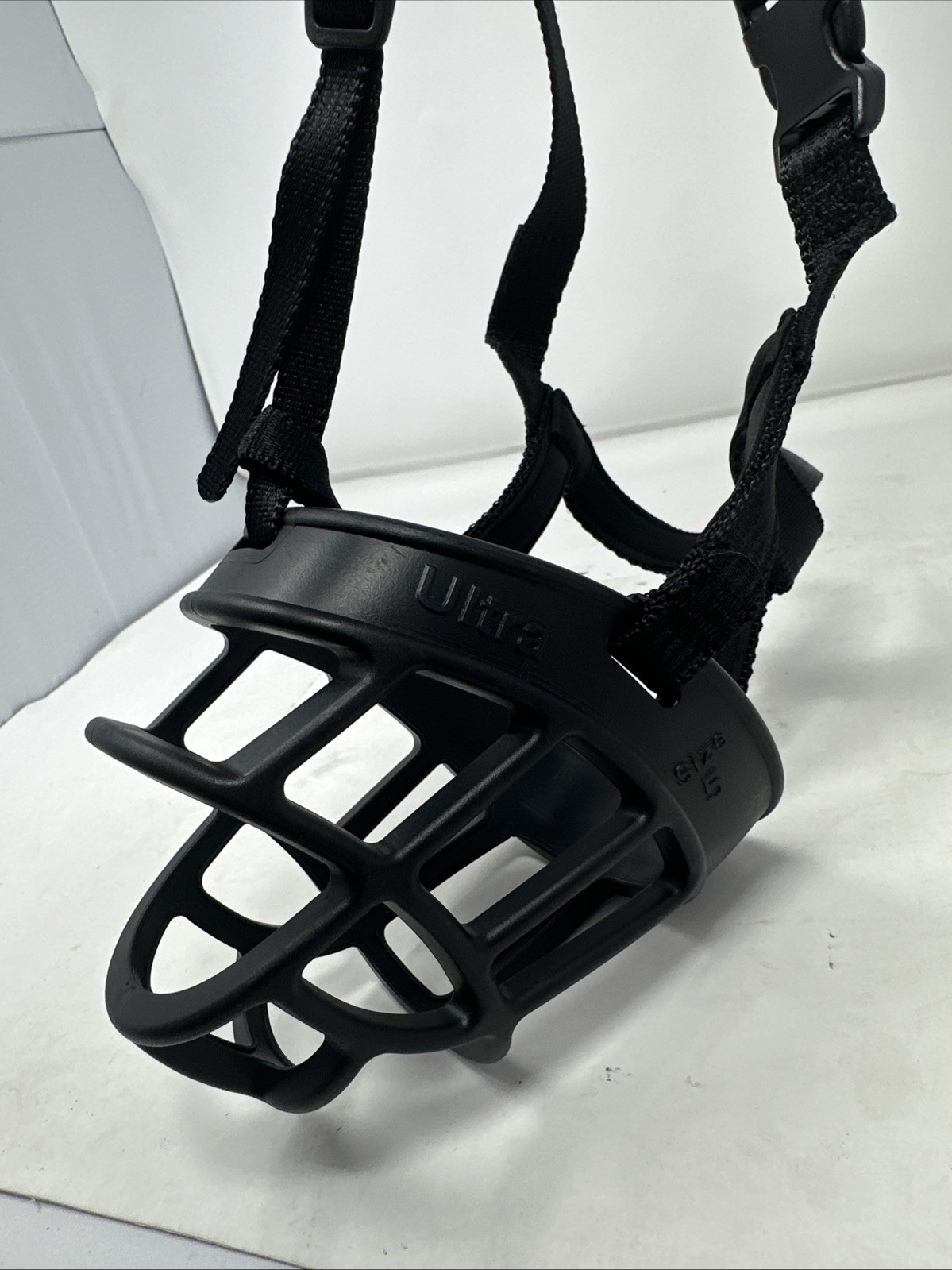 Baskerville Ultra Muzzle Size 5 Black Rubber Custom Heat Shaping Breathable