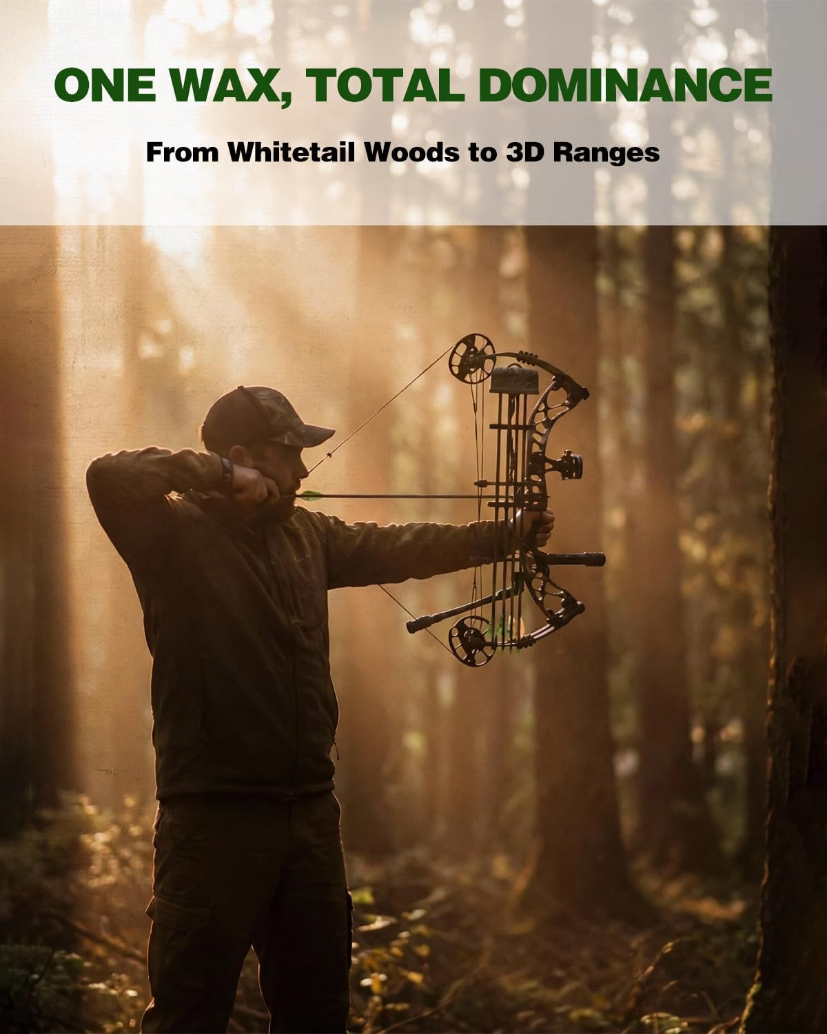 Archery Bowstring Wax Kit - 6 Odorless Waterproof Conditioner Sticks