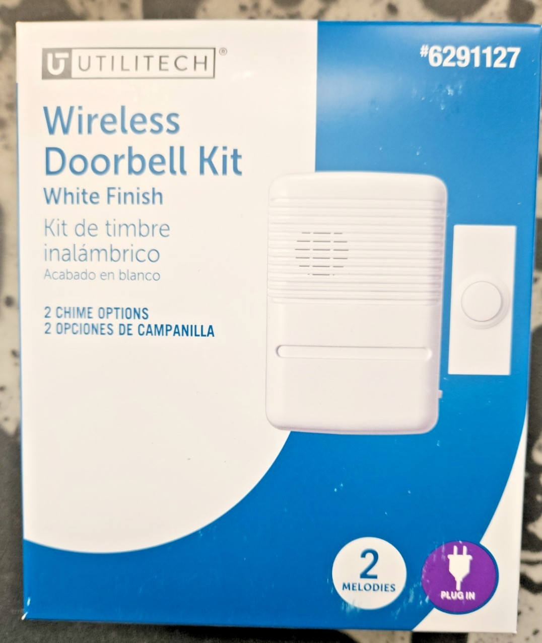 Utilitech Wireless White Doorbell Kit