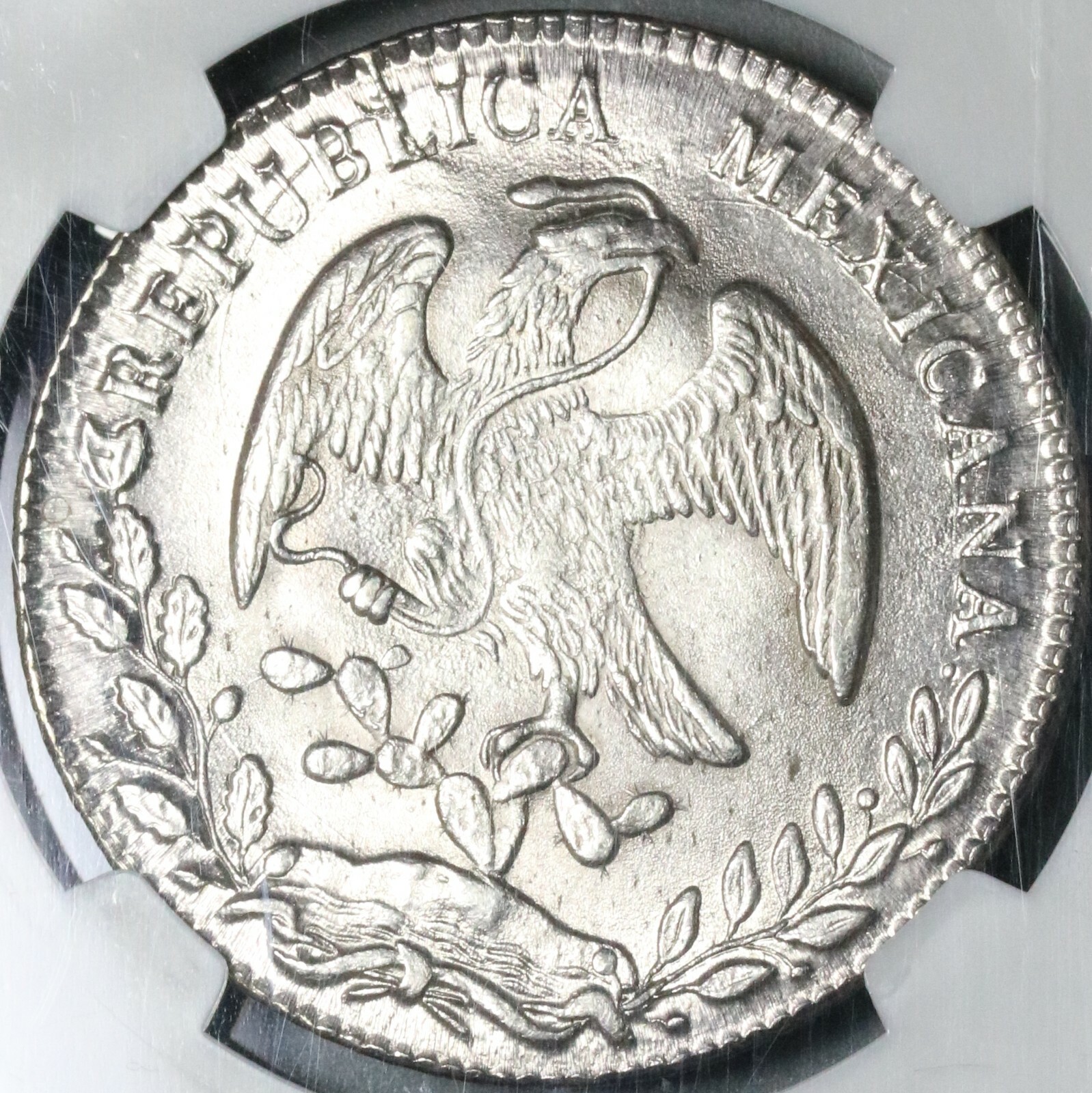 1875-Ca NGC MS 64 Mexico 8 Reales Mint State Silver Coin POP 2/0 (21073001C)