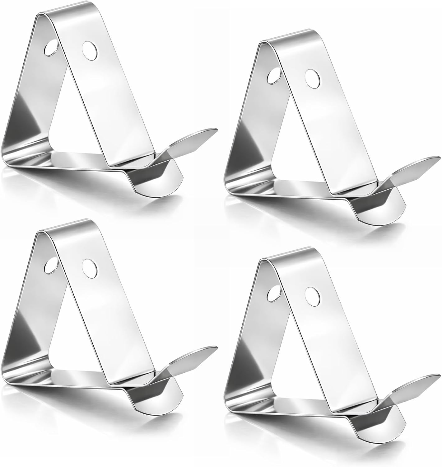 4Pcs Stainless Steel Thermometer Probe Clips, Silver Pot Cup Temperature Probe
