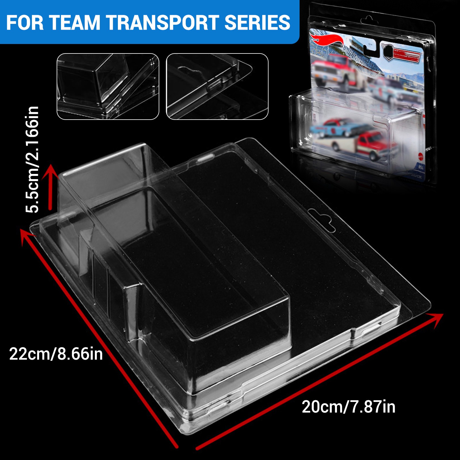 30X Clear Protector Case Cover for HW Mainline Premium Team Transport Car