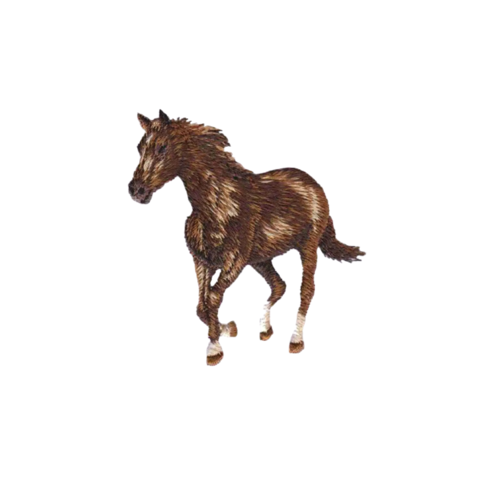 Realistic Horse Embroidered (2-Pack) Iron On Patch