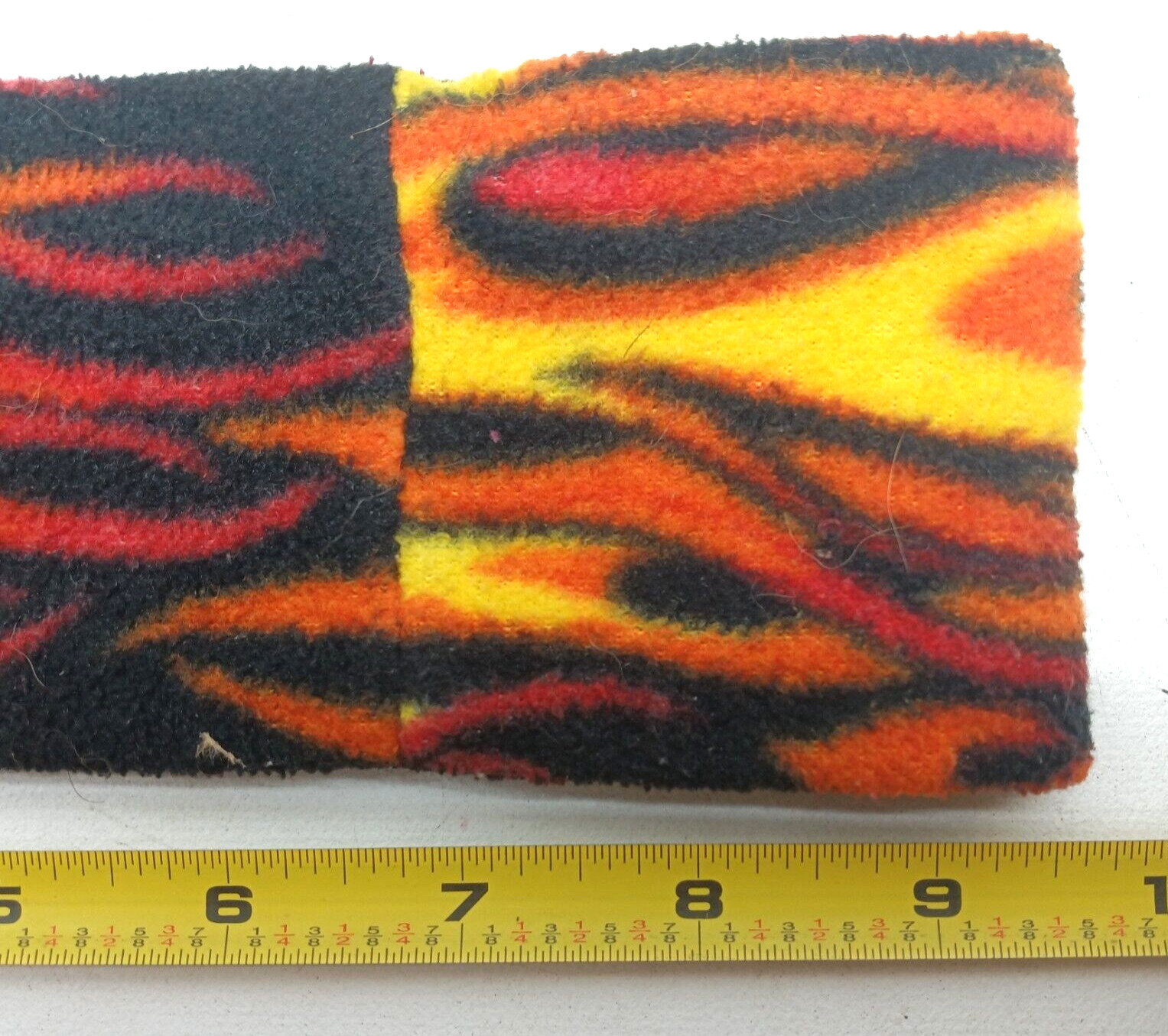 Flame Design Stretch Headband Orange & Black, Pre-ownec