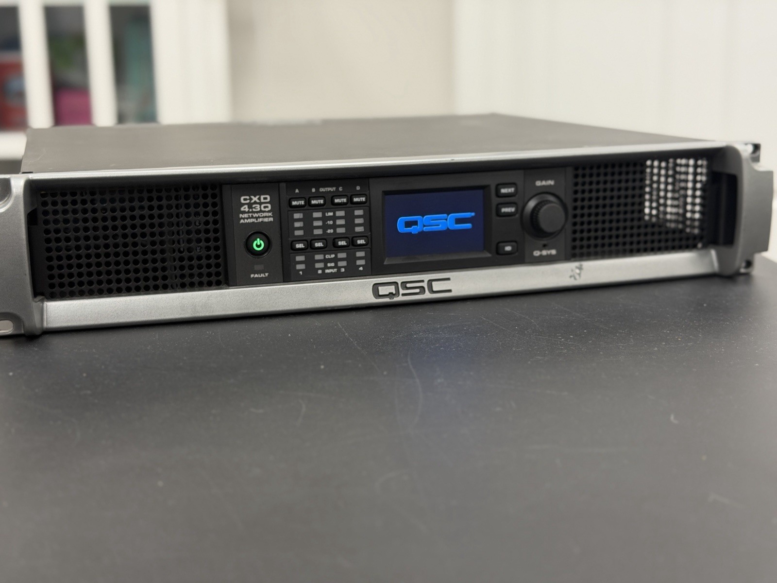 QSC CXD 4.3Q 4 Channel Network Processing Amplifier Factory Reset Model CXD4.3Q