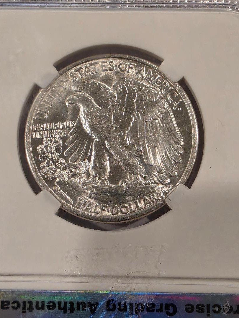 1935 D Walking Liberty Half Dollar MS65