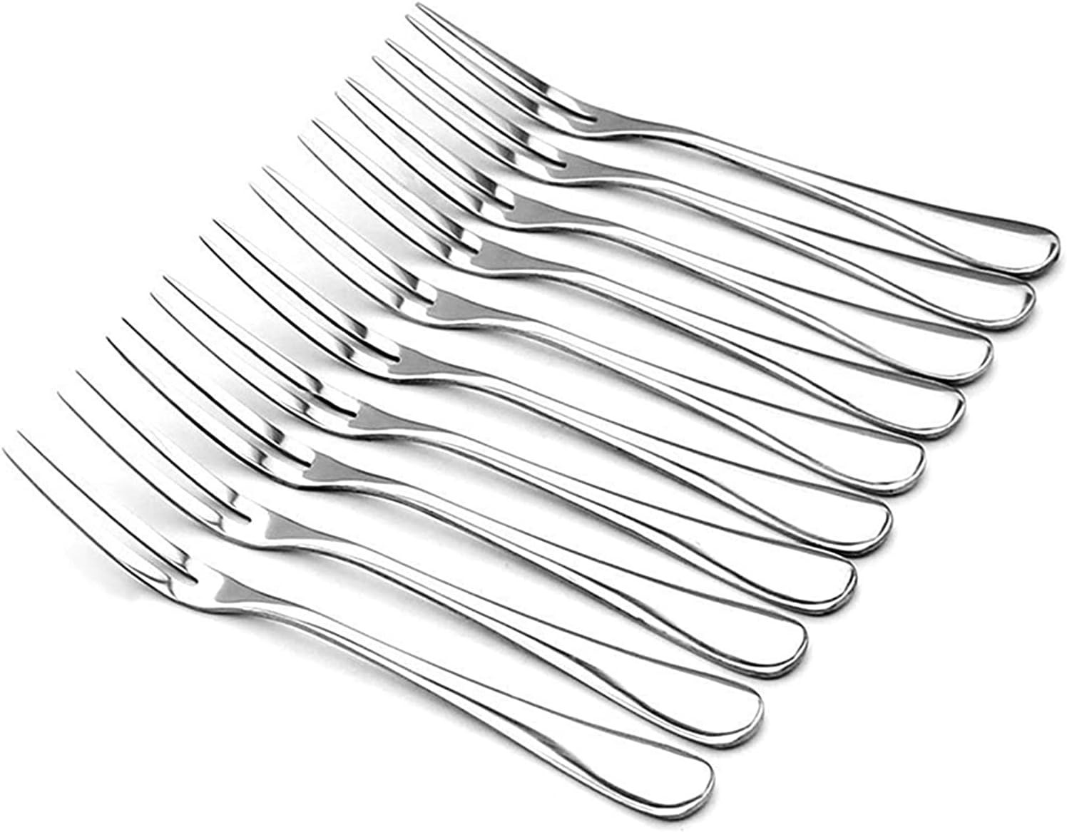 Crab Stainless Steel Forks,Escargot Fork 2 Prong Tasting Appetizer Forks Portabl
