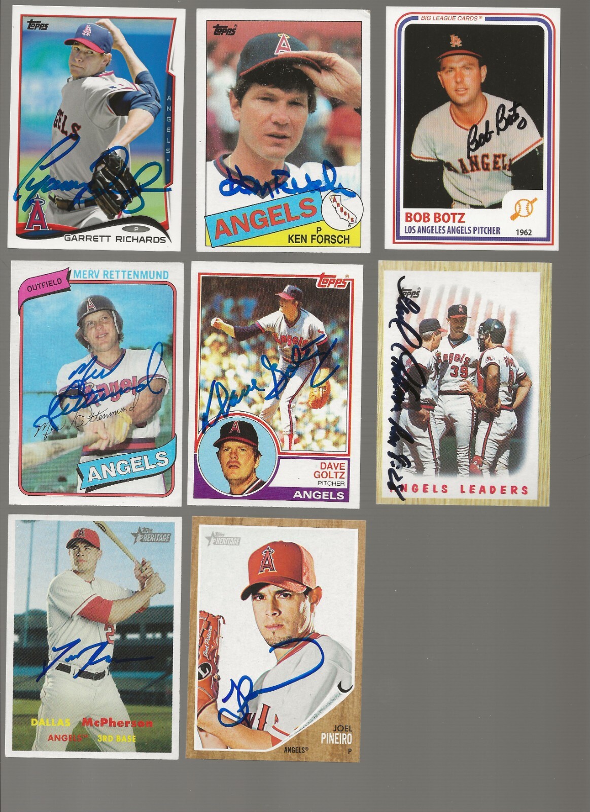 1987 Topps Leaders #556 Marcel Lachemann Coach Angels Autograph