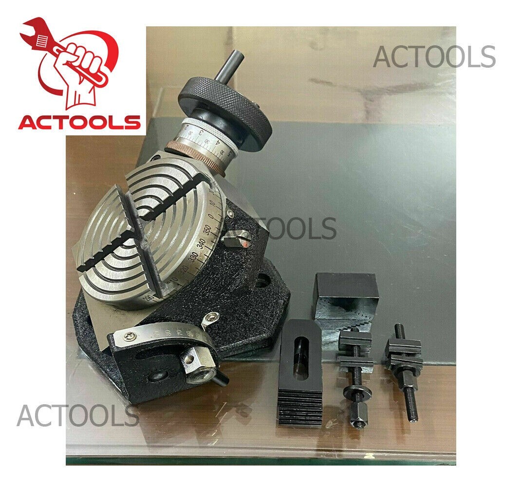 4" Inch Precision Tilting Rotary Table With Clamping Kit Premium Quality Product