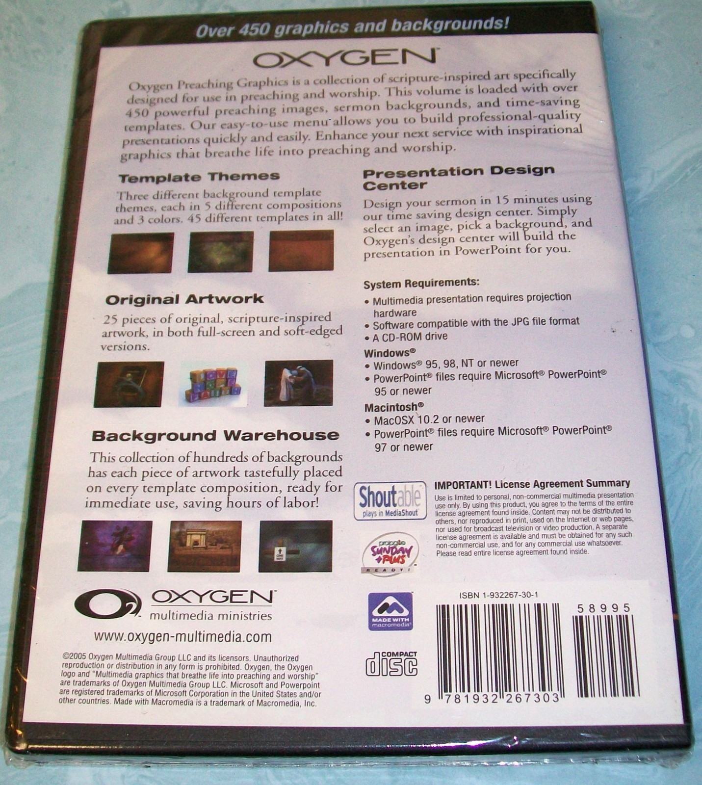Oxygen: Multimedia Graphics - Volume 12 (CD-ROM, 2005) New Unopened!