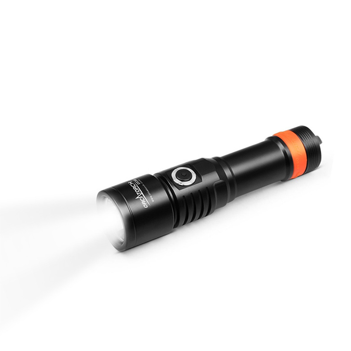 OrcaTorch D530 1300 Lumens Neutral White Dive Light with SH01 Snap Hook