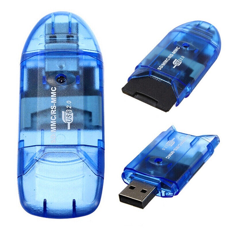 20x USB 2.0 Reader for SD HC SDHC Adaptor Memory Card Writer Adapter Portable