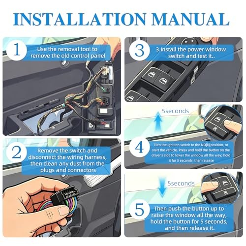 Power Window Master Control Switch Front Driver Side | Compatible with 2005