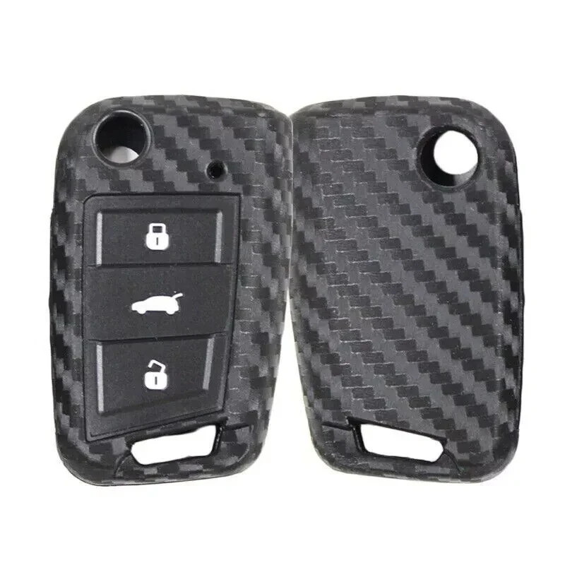 Key Cover Case For Volkswagen VW Golf 7 Tiguan Skoda Octavia Flip Fob Remote