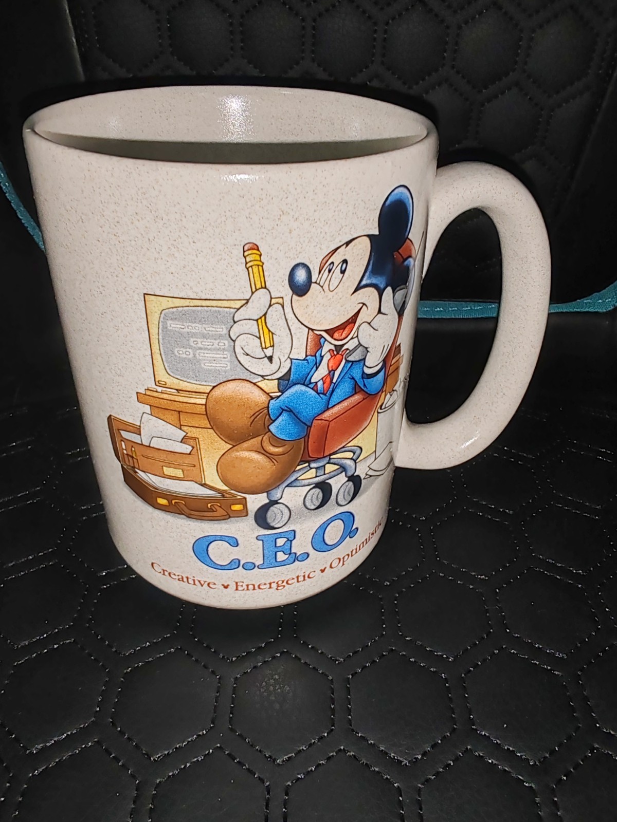 CEO Walt Disney World Mickey Mouse Mug Creative Energetic Optimistic C.E.O. NEW