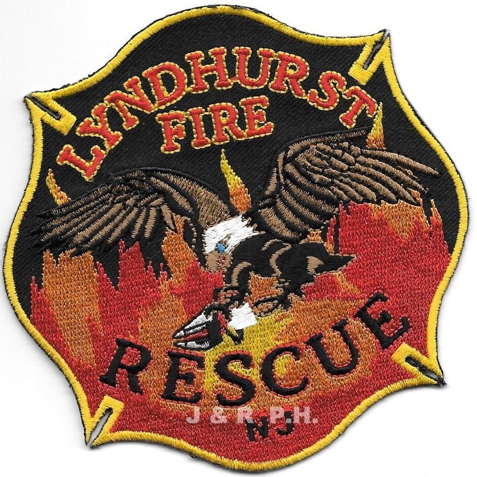 Lyndhurst - Rescue  Fire Dept., New Jersey (4" x 4" size) fire patch