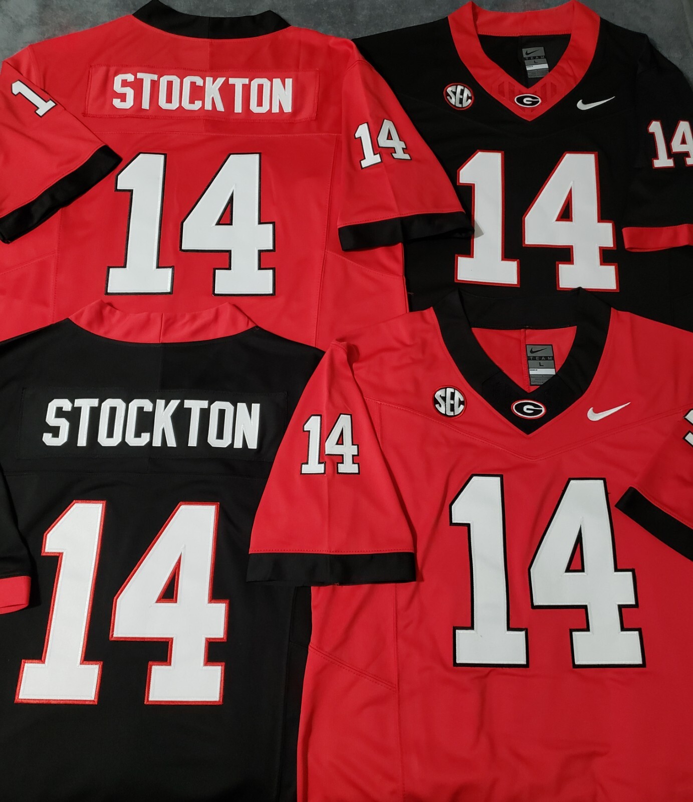 Fast Free Shipping!! Gunner Stockton Georgia Bulldogs Stitched Jersey 14