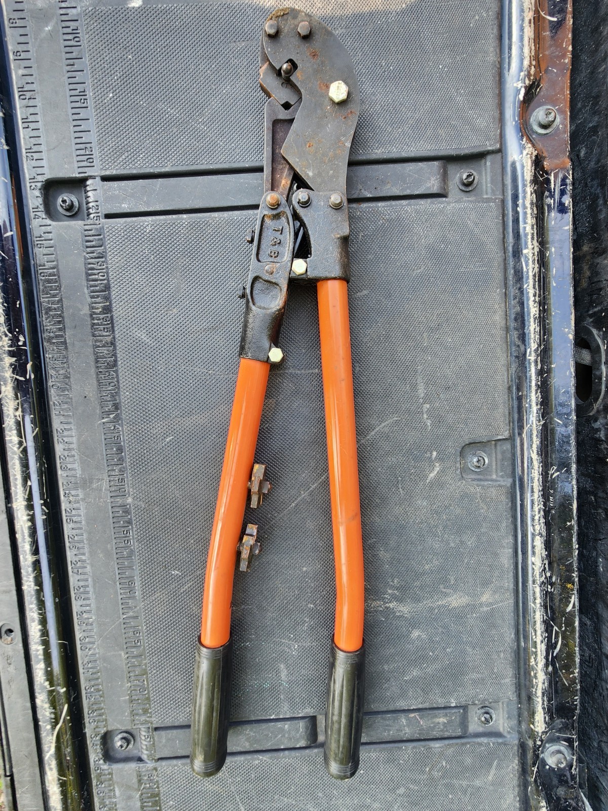 Thomas & Betts TBM5 Compression Lug & Splice Terminal Crimper Tool + 2 Dies  USA