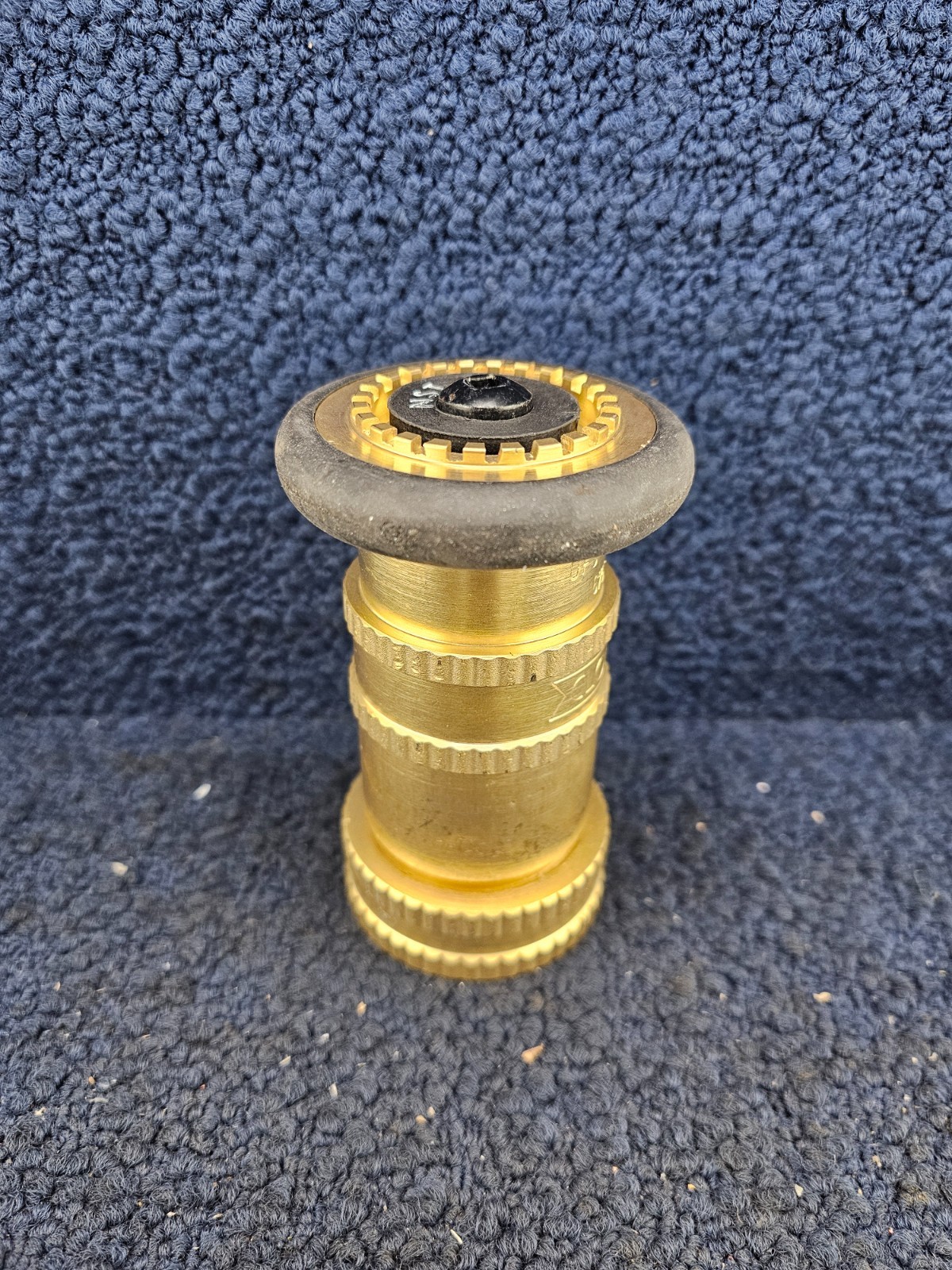 Heavy Duty Brass Fire Hose Adjustable Fog Nozzle, 4-1/2" Overall Length UFS 675
