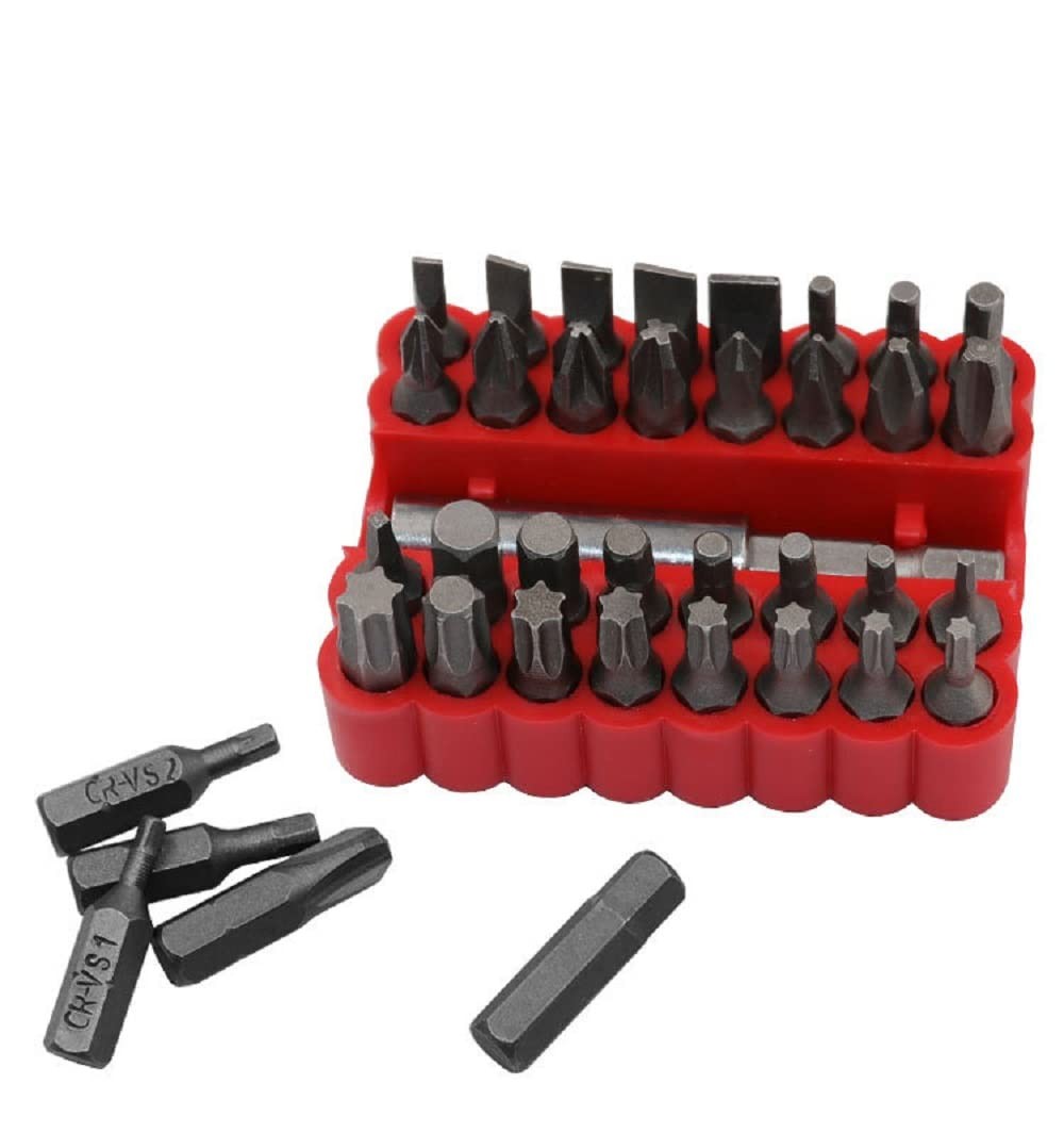 Security Tamper Proof Bit Set 33pcs Torq Torx Hex Star Spanner Tri Wing Elect...