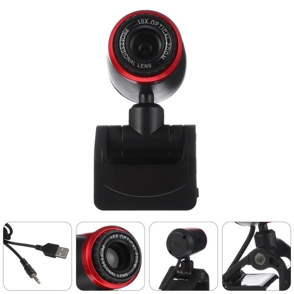 ABS Material Computer Camera USB Powered Webcam for Video Conference Live Use