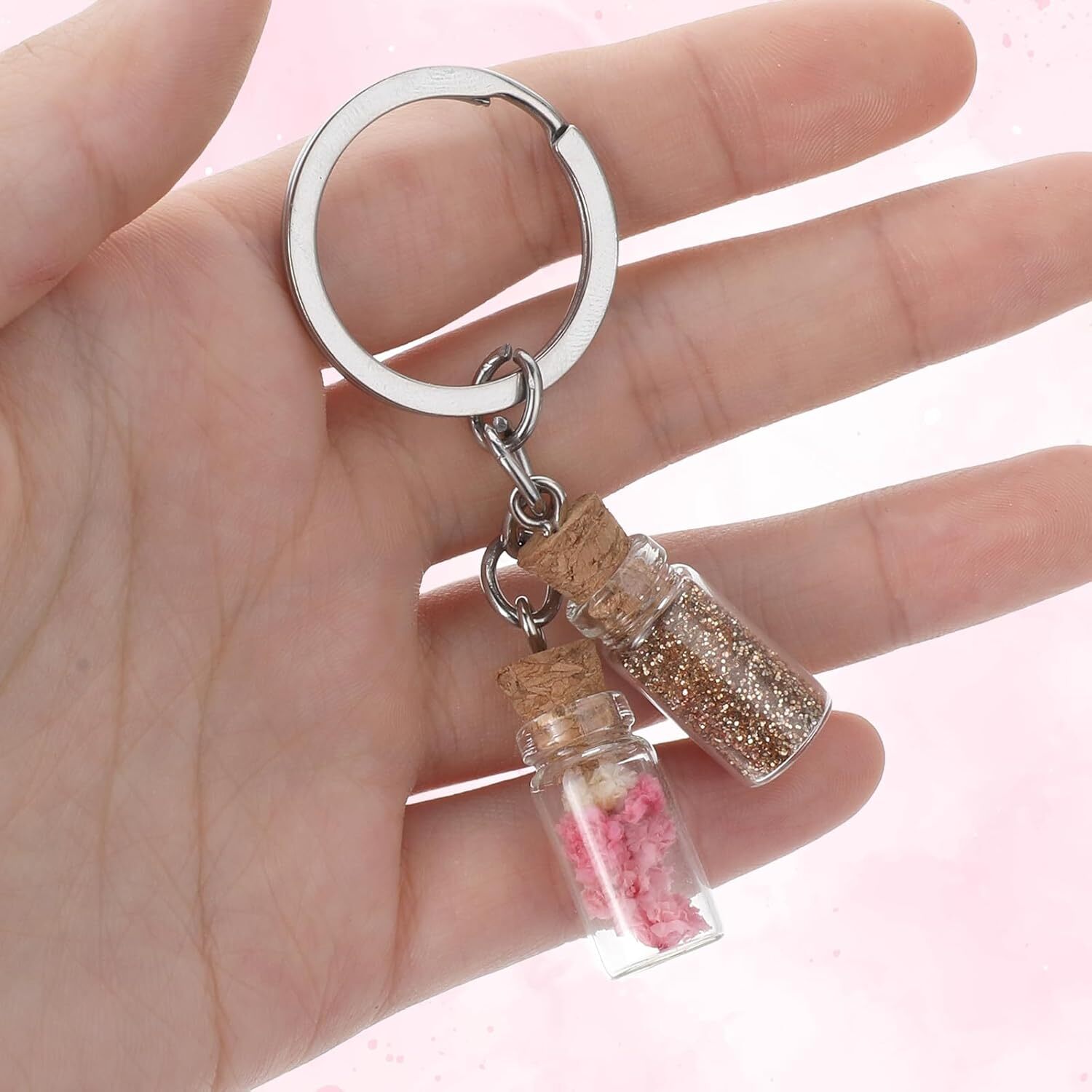 20Pcs Small Glass Bottles with Cork 1ml Empty Spell Jars Mini Potion Bottles