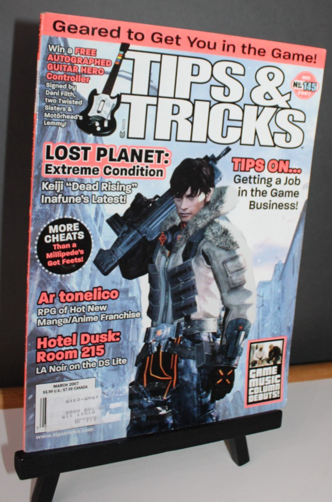 Tips & Tricks March 2007  Video Game Strategy Guide Book Lost Planet Magazine