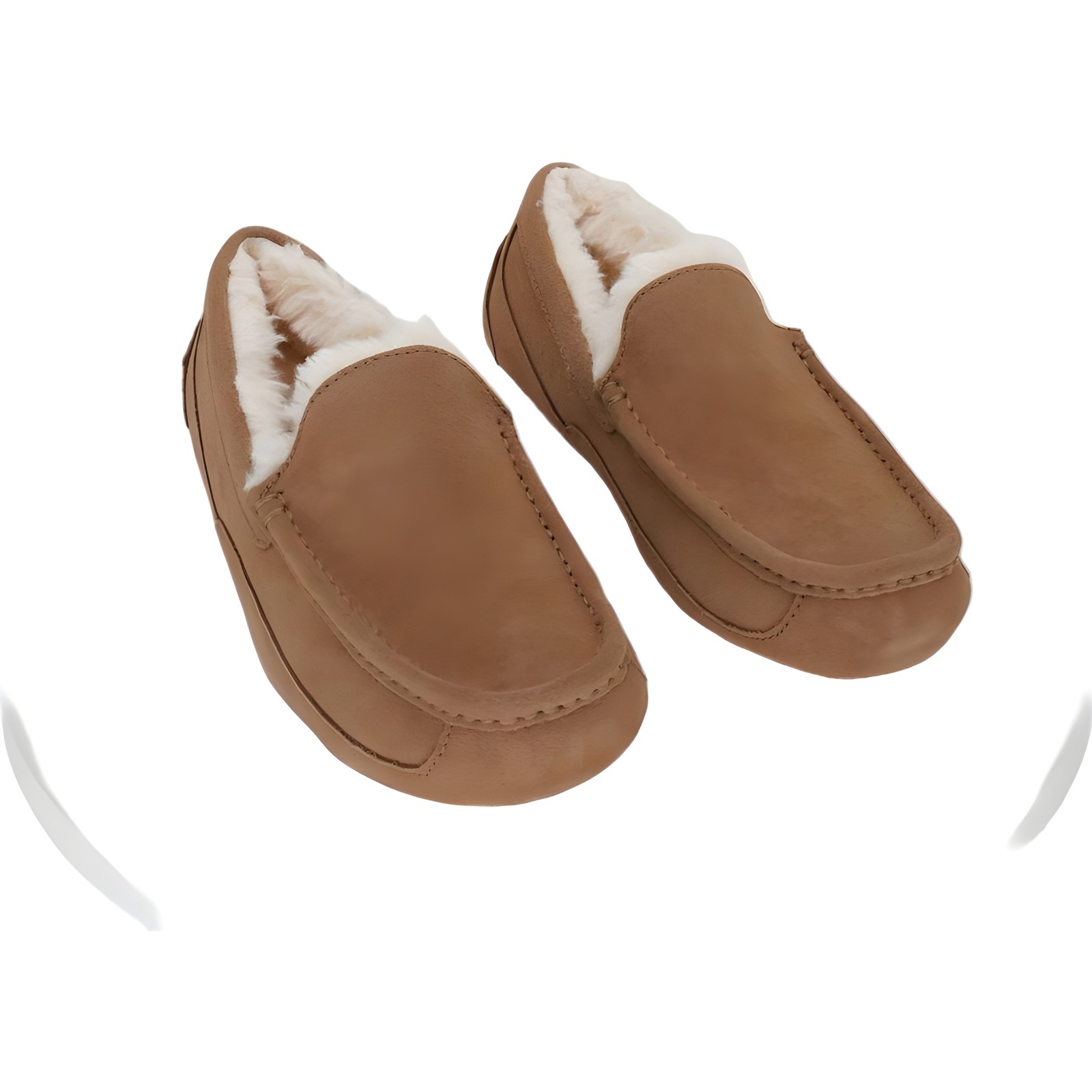 Ugg Ascot Men's Sheepskin Moccasin Slippers Cozy Indoor Brown US 8 EU 41