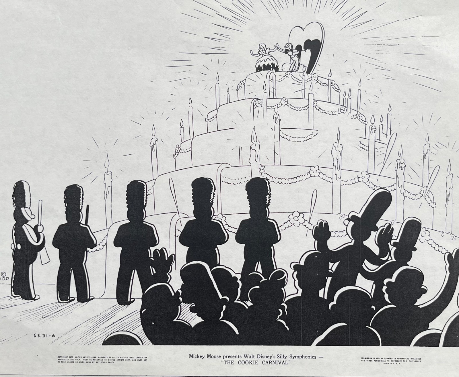 THE COOKIE CARNIVAL 1935 DISNEY Animation PROMOTIONAL ART Research PHOTOCOPY