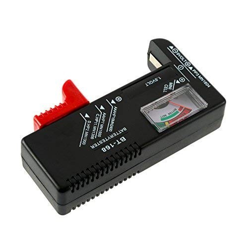 2 Pack Battery Tester, Universal Battery Checker for AA / AAA / C / D / 9V / ...