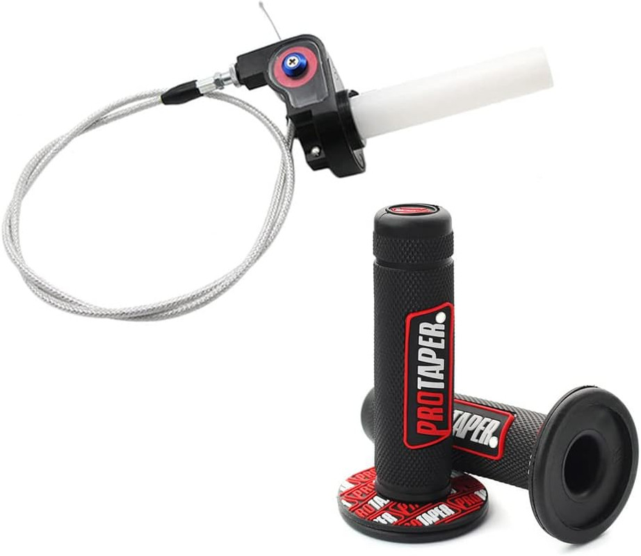 Linekong 7/8" 22Mm Twist Throttle Grips Cable for CRF KLX TTR 110 125 150 200 25